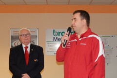 Torsten Hochmann, 2. Vorsitzender des KV Hansa Stralsund und<br>
Jürgen Ketelhake, Präsident des DBKV