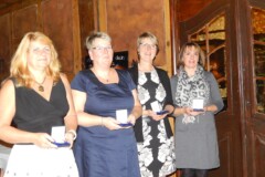 Auszeichnung für den 1. Einsatz in der Nationalmannschaft des DBKV<br>
v.l.n.r.: Ingrid Cassube, Katja Sommer,
Anja Reinicke und Kerstin Ortmann