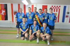 <b>SV 90 Fehrbellin</b><br/>
Hinten von links: Andreas Schubert, Nico Witter, Benjamin Münchow,<br/>
Dirk Sperling, Sebastian Krause und Markus Ringgenberg<br/>
Vorne von links: Alexander Wolski, Dietmar Stoof und Marco Koch