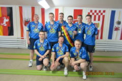 <b>SV 90 Fehrbellin</b><br/>
Hinten von links: Andreas Schubert, Nico Witter, Benjamin Münchow,<br/>
Dirk Sperling, Sebastian Krause und Markus Ringgenberg<br/>
Vorne von links: Alexander Wolski, Dietmar Stoof und Marco Koch