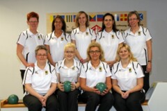 <b>Grün-Weiß Cuxhaven</b><br/>
Hinten von links: Sabine Kaminski, Anja Fürst, Katharina Sepcke, Christine Sinram, Silke Schulz<br/>
Vorne von links: Barbara Sepcke, Imke Janssen, Antje Sandrock-Semmler und Christine Müller