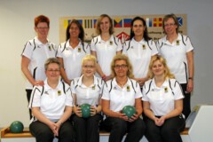 <b>Grün-Weiß Cuxhaven</b><br/>
Hinten von links: Sabine Kaminski, Anja Fürst, Katharina Sepcke, Christine Sinram, Silke Schulz<br/>
Vorne von links: Barbara Sepcke, Imke Janssen, Antje Sandrock-Semmler und Christine Müller