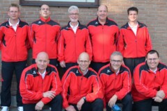 <b>KSV Halstenbek</b><br/>
(7. Platz 2017/2018)<br/>
Hinten von links: Rainer Hebisch, Stefan Prentkowski, Jochen Kählert, Thorsten Bätje und Oliver Kovacevic<br/>
Vorne von links: Andreas Seidel, Olaf Hebisch, Utz Strehmel und Jan-Hendrik Hebisch