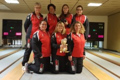 <b>SG BWR Sportfreunde Husum</b><br/>
Hinten von links: Sabine Westphal, Anja Molzahn, Merle Stöhrmann, Franziska Heins<br/>
Vorne von links: Annika Heins, Ines Dirks und Claudia Laß