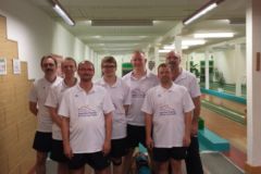 <b>SG Union Oberschöneweide II</b><br/>
Von links nach rechts: Thomas Müller, Dominik Ring, Mike Cassube,<br/>
Stefan Peplau, Robert Marten, Matthias Lähne und Michael Gerkhardt