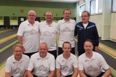 <b>SG Union Oberschöneweide I</b><br/>
Hinten von links: Peter Kowal, Mike Cassube, André Franke, Rolf Franke<br/>
Vorne von links: Andreas Hampe, Frank Lüer, André Krause und Carsten Rente