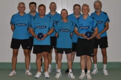 <b>KC Einheit 95 Schwerin</b><br/>
Von links nach rechts: Michael Herrkloß, Falko Wachholz, Ulf Nagel, Matthias Bernotat,<br/>
Holger Trojahn, Seffen Mathia,
Reinhard Dallmann und Frank Fuchsa