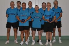 <b>KC Einheit 95 Schwerin</b><br/>
Von links nach rechts: Michael Herrkloß, Falko Wachholz, Ulf Nagel, Matthias Bernotat,<br/>
Holger Trojahn, Seffen Mathia,
Reinhard Dallmann und Frank Fuchsa