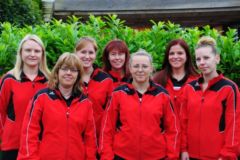 <b>SpG FE 27/Hansa Berlin</b><br/>
Von links nach rechts: Jennifer Schauer, Tina Süßmilch, Sandra Wesemann<br/>
Andrea Schrobback, Simone Zander, Caroline Henke und Saskia Möller