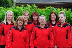 <b>SpG FE 27/Hansa Berlin</b><br/>
Von links nach rechts: Jennifer Schauer, Tina Süßmilch, Sandra Wesemann<br/>
Andrea Schrobback, Simone Zander, Caroline Henke und Saskia Möller