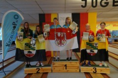 Siegerehrung U14 weiblich Doppel