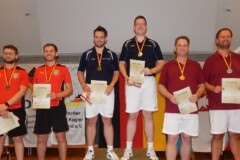 <b>Doppel Herren</b><br>
2. Platz Dirk Sperling / Sebastian Krause (KFV Ostprignitz-Ruppin)<br>
1. Platz Jan Stender / Marc Stender (Oldenburger KBV)<br>
3. Platz Alexander Eggers / Kai Ludorf (SG Kiel)