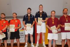 <b>Doppel Herren</b><br>
2. Platz Dirk Sperling / Sebastian Krause (KFV Ostprignitz-Ruppin)<br>
1. Platz Jan Stender / Marc Stender (Oldenburger KBV)<br>
3. Platz Alexander Eggers / Kai Ludorf (SG Kiel)