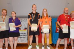 <b>Doppel Mix</b><br>
2. Platz Christiane Gebauer / Boris Kölpin (SG Bergedorf-Hamburg)<br>
1. Platz Chantal Cassube / André Krause (Berliner SKV)<br>
3. Platz Silke Schulz / Malte Buschbeck (Cuxhavener SKV)