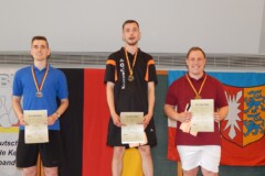 <b>Einzel U23 männlich</b><br>
2. Platz Richard Albrecht (KV Altmark-West / SAW)<br>
1. Platz Timo Koch (Berliner SKV)<br>
3. Platz Felix Grill (SG Kiel)