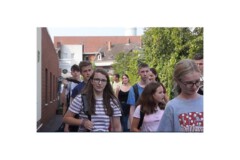 Ankunft an der Kegelhalle