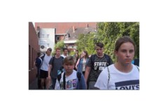 Ankunft an der Kegelhalle