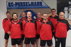 <b>SG Michendorf / Seddin</b><br/>
Hinten von links: Raphael Kukla, Torsten Wagner, Ralf-Ingo Buchholz und Norman Lorenz<br/>
Vorne von links: Christian Rosga, Marko Friedrich, Renè Lewin und Udo Boss