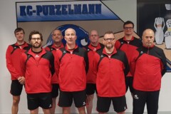 <b>SG Michendorf / Seddin</b><br/>
Hinten von links: Raphael Kukla, Torsten Wagner, Ralf-Ingo Buchholz und Norman Lorenz<br/>
Vorne von links: Christian Rosga, Marko Friedrich, Renè Lewin und Udo Boss