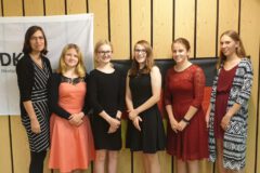 Mannschaft weiblich U14 beim Bankett