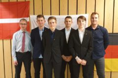 Mannschaft männlich U18 beim Bankett
