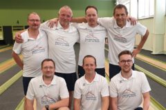 <b>Union Oberschöneweide I</b><br/>
Hinten von links: Mike Cassube, Frank Lüer, Carsten Rente und Pascal Lötzsch<br/>
Vorne von links: André Franke, André Krause und Markus Ringgenberg<br/>