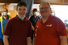 Geburtstagskind Adrian Cordes mit Thomas