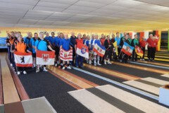 Sportler bei der Eröffnung