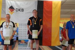 <b>Einzel Herren C</b><br>
2. Platz Ronald Schlimper (Keglerverein Wolfsburg und Umgebung)<br>
1. Platz Helmut Heinke (Berliner SKV)<br>
3. Platz Uwe Trenke (KV Bremerhaven)