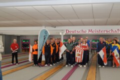 Sportler bei der Eröffnung