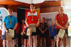 <b>Einzel Damen A</b><br>
2. Platz Claudia Lippka (KV Bremerhaven)<br>
1. Platz Anja Reinicke (Bremer KV)<br>
3. Platz Andrea Schrobback (VK Spandau)