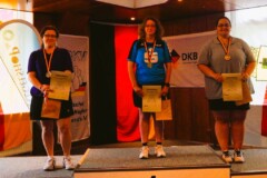 <b>Einzel Damen</b><br>
2. Platz Kristina Kiehn (SG Bergedorf-Hamburg)<br>
1. Platz Andrea Lehnert (Verein Uelzener Kegler)<br>
3. Platz Annika Heins (SG Bergedorf-Hamburg)