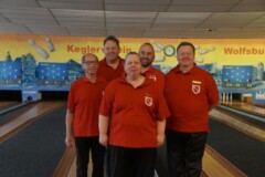 Die Schiedsrichter v. l. Werner Rössner, Britta Hain, Steffen Wozny, Walter Lange und Hans-Herbert Hain
