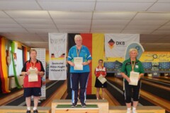 <b>Einzel Damen C</b><br>
2. Platz Waltraut Rausche (SKV Bremervörde)<br>
1. Platz Ursula Wedemeier (Ver. Hannoverscher Kegler)<br>
3. Platz Gerda Miehe (KV Altmark/West - SAW)