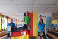 <b>Einzel Damen A</b><br>
2. Platz Vera Pfarr (Ver. Hannoverscher Kegler)<br>
1. Platz Kerstin Falldorf (Peiner Kegler Verein v. 1927)<br>
3. Platz Claudia Lippka (KV Bremerhaven)