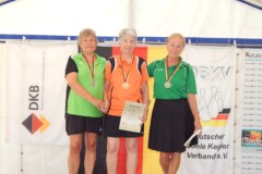 <b>Einzel Damen C</b><br>
2. Platz Siegrid Steinmüller (SKV Schwerin)<br>
1. Platz Loni Hirsch (Berliner SKV)<br>
3. Platz Margrit Hesse (KFV Barnim)