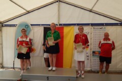 <b>Einzel Damen B</b><br>
2. Platz Ute Wachtendorf (Bremer KV)<br>
1. Platz Marina Penz (KFV Barnim)<br>
3. Platz Silke Schulz (Cuxhavener Sportkegler-Vereinigung)