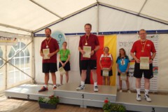 <b>Einzel Herren A</b><br>
2. Platz Alexander Eggers (SG Kiel)<br>
1. Platz Kai Ludorf (SG Kiel)<br>
3. Platz Ralf Schmidt (Cuxhavener Sportkegler Vereinigung)