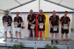 <b>Doppel Herren</b><br>
2. Platz Ellrik Freienberg / Kai Hahnefeld (Vereinigung Hannoverscher Kegler v. 2000)<br>
1. Platz André Krause / André Franke (Berliner SKV)<br>
3. Platz Robert Marten / Lucas Scheffler (Berliner SKV)