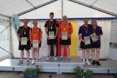 <b>Doppel Mix</b><br>
2. Platz Anja Forkel / Matthias Mohr (Berliner SKV)<br>
1. Platz Susanne Ziegler / Lucas Scheffler (Berliner SKV)<br>
3. Platz Christiane Gebauer / Boris Kölpin (SG Bergedorf-Hamburg)