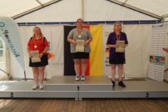 <b>Einzel Damen</b><br>
2. Platz Simone Zander (VK Spandau)<br>
1. Platz Annika Heins (SG Bergedorf-Hamburg)<br>
3. Platz Christiane Gebauer (SG Bergedorf-Hamburg)