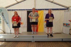 <b>Einzel Damen</b><br>
2. Platz Simone Zander (VK Spandau)<br>
1. Platz Annika Heins (SG Bergedorf-Hamburg)<br>
3. Platz Christiane Gebauer (SG Bergedorf-Hamburg)