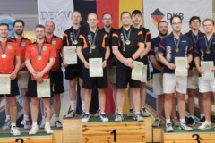<b> Verein Herren</b><br>
2. Platz KFV Ostprignitz-Ruppin<br>
1. Platz Berliner SKV<br>
3. Platz Vereinigung Hannoverscher Kegler von 2000