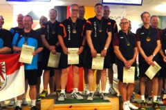 <b>Verein Herren A</b><br>
2. Platz KFV Potsdam-Mittelmark<br>
1. Platz Berliner SKV I<br>
3. Platz Vereinigung Hannoverscher Kegler von 2000