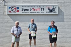 <b>Einzel Herren C</b><br>
2. Platz Rolf-Dieter Rimasch (SKV Delmenhorst und Umgebung von 1904)<br>
1. Platz Uwe Trenke (SG Weser)<br>
3. Platz Reinhard Seeger (KFV Potsdam-Mittelmark)
